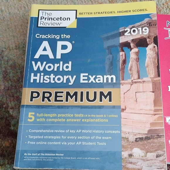 Princeton Review AP World History Premium + No Bull U.S. History Test Prep Books - Picture 2 of 13